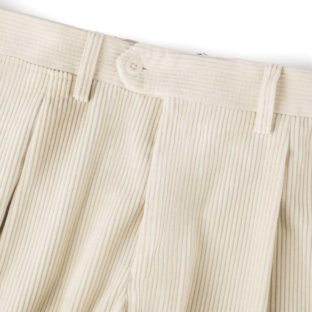 Rubinacci Vintage Archive Pantalone Velluto A Coste Con Pinces Latte