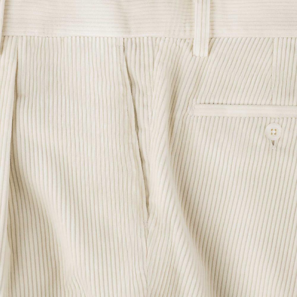 Rubinacci Vintage Archive Pantalone Velluto A Coste Con Pinces Latte