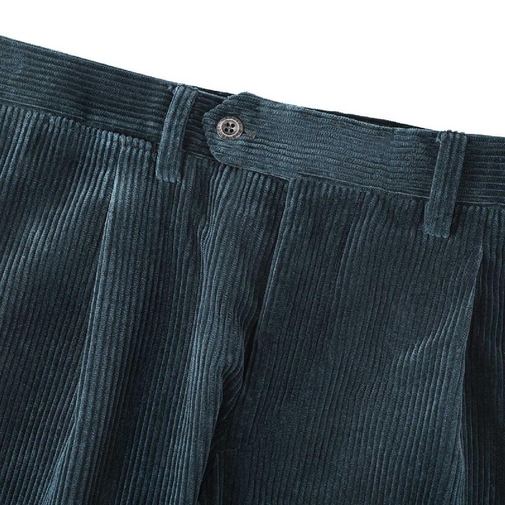 Rubinacci Vintage Archive Pantalone Velluto A Coste Con Pinces Ottanio