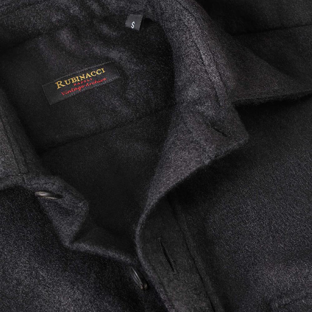 Rubinacci Vintage Archive Sahariana In Baby Alpaca Nero