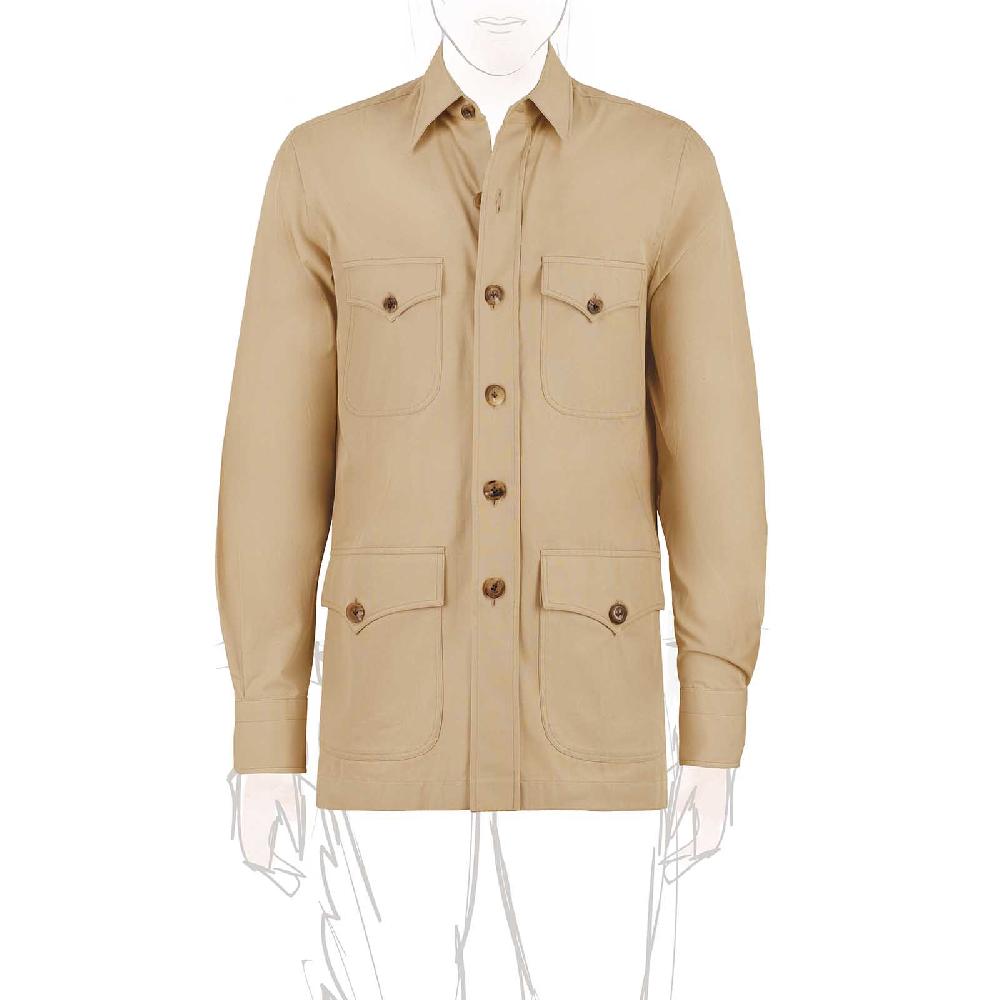 Rubinacci Vintage archive sahariana in cotone beige