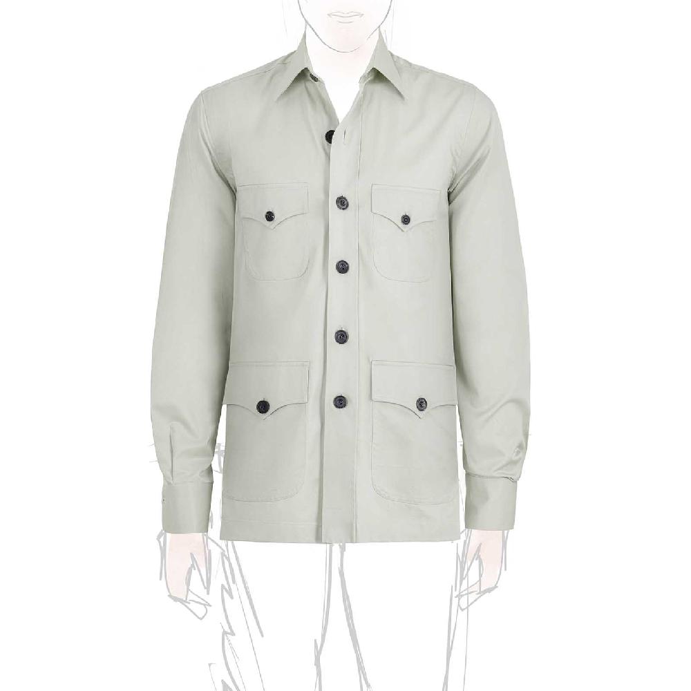 Rubinacci Vintage archive sahariana in cotone ghiaccio