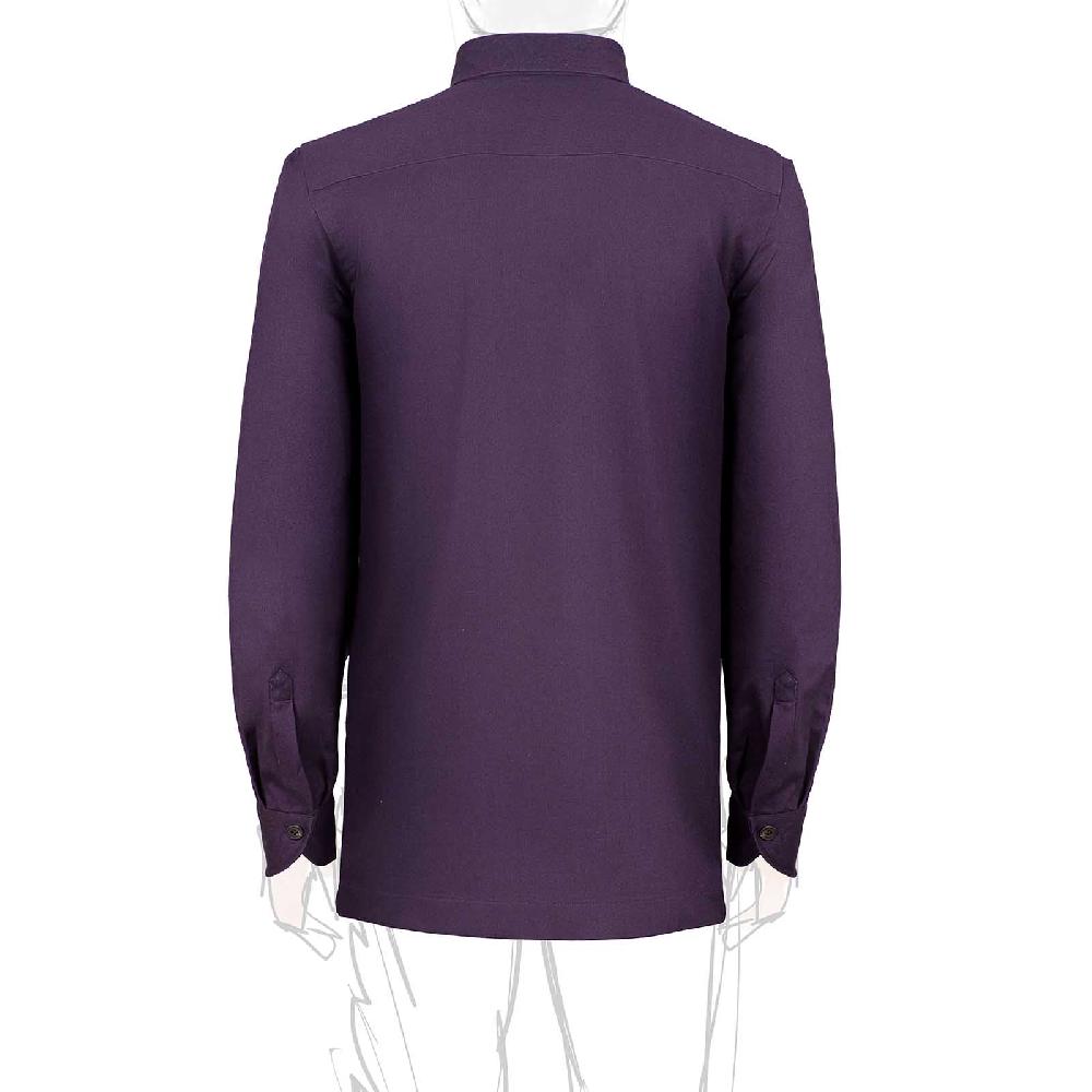 Rubinacci Vintage Archive Sahariana In Cotone Prugna