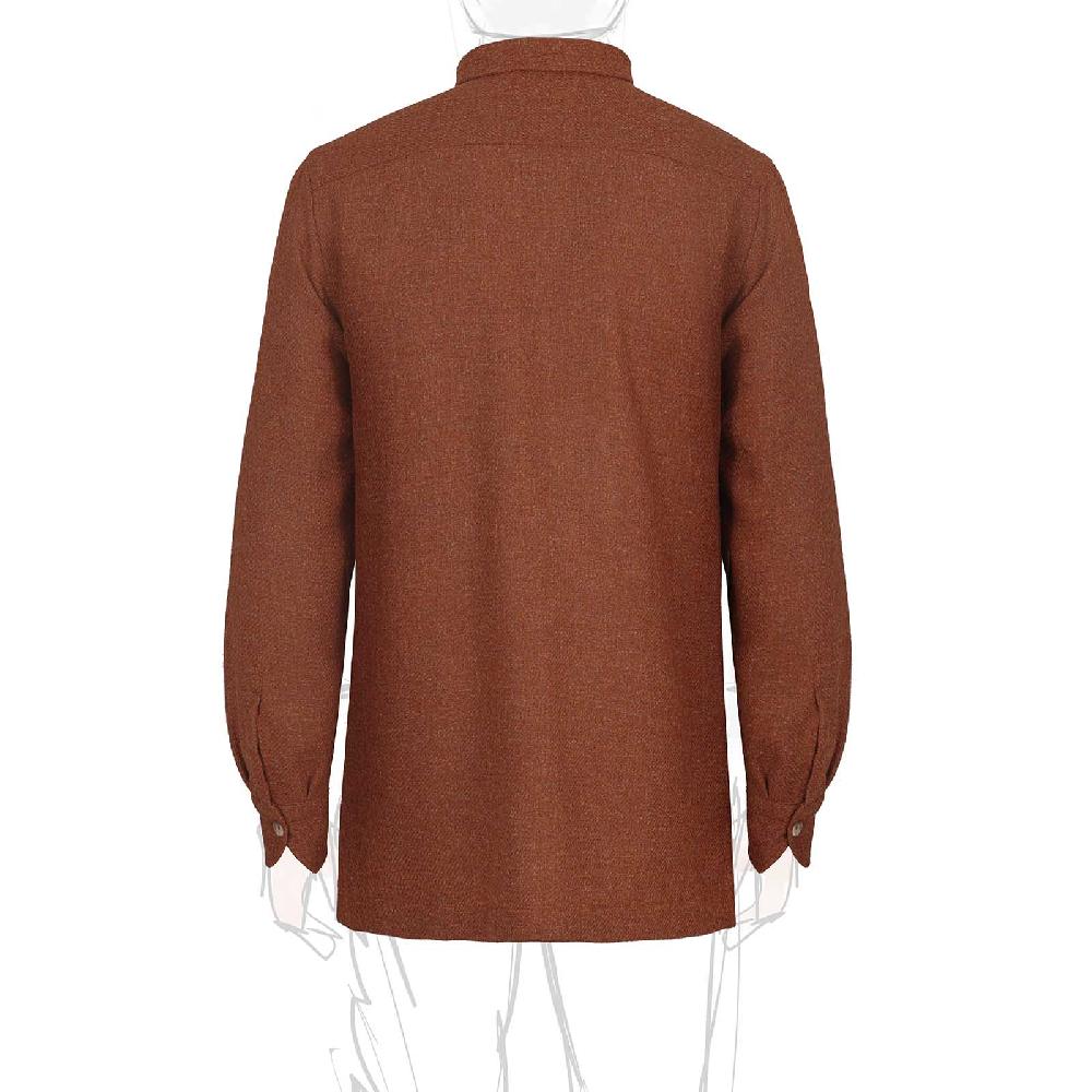 Rubinacci Vintage Archive Sahariana In Lana Ruggine