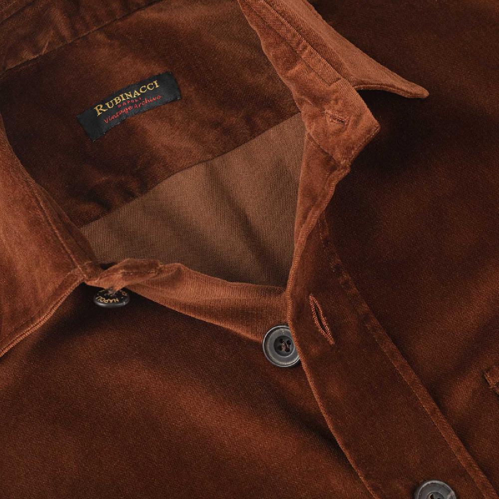 Rubinacci Vintage Archive Sahariana In Velluto Bruciato