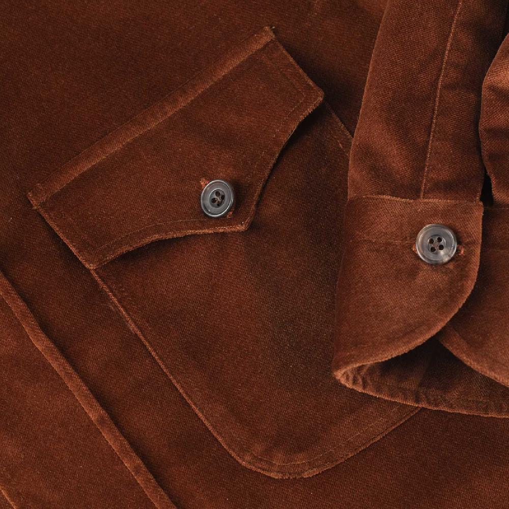 Rubinacci Vintage Archive Sahariana In Velluto Bruciato