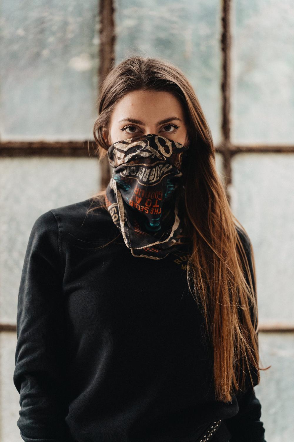 Rude Riders Bandana Flying Skull