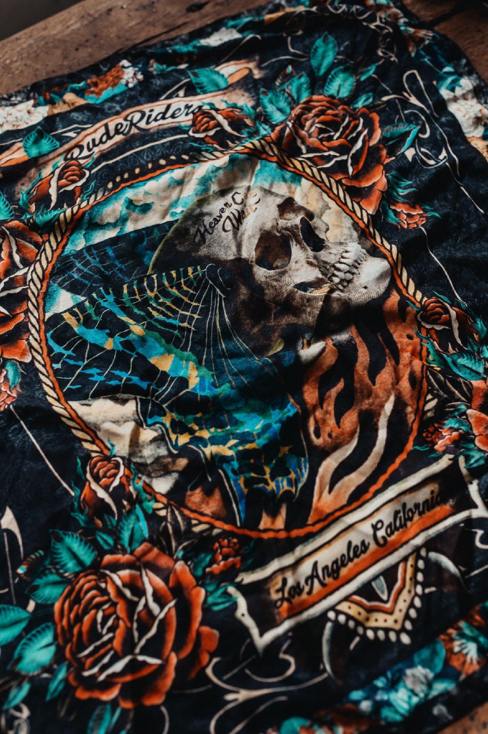 Rude Riders Bandana Skull&Butterfly