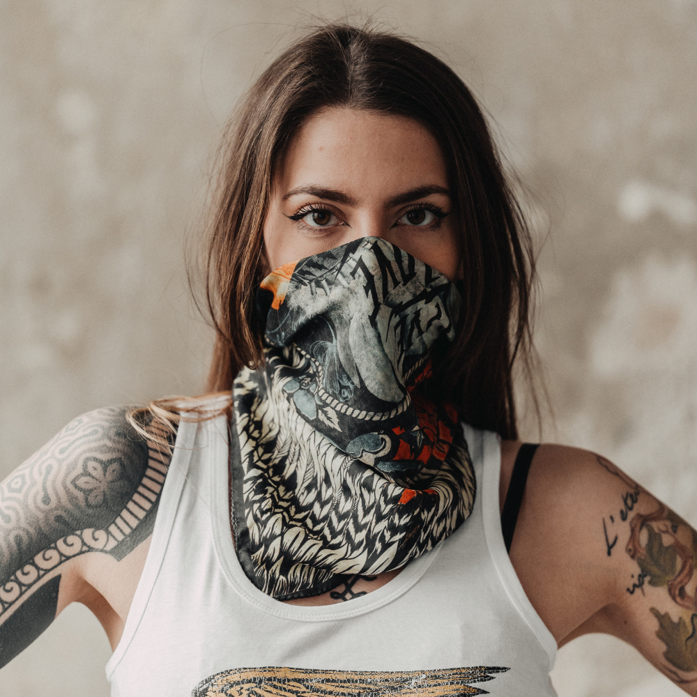 Rude Riders Canotta Donna Flying Wheel Bianca