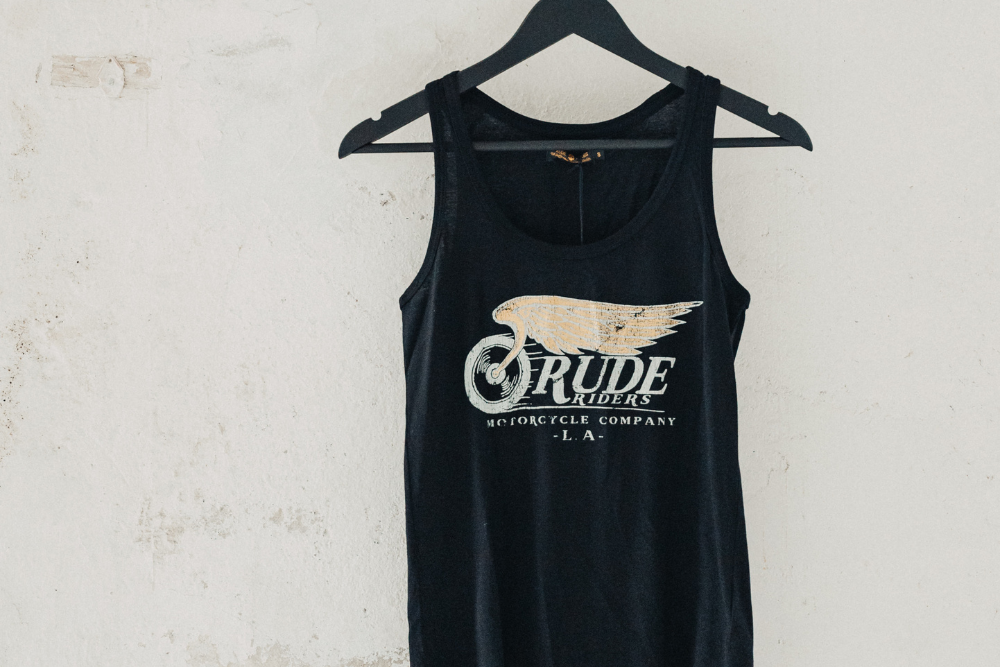 Rude Riders Canotta Donna Flying Wheel Nera