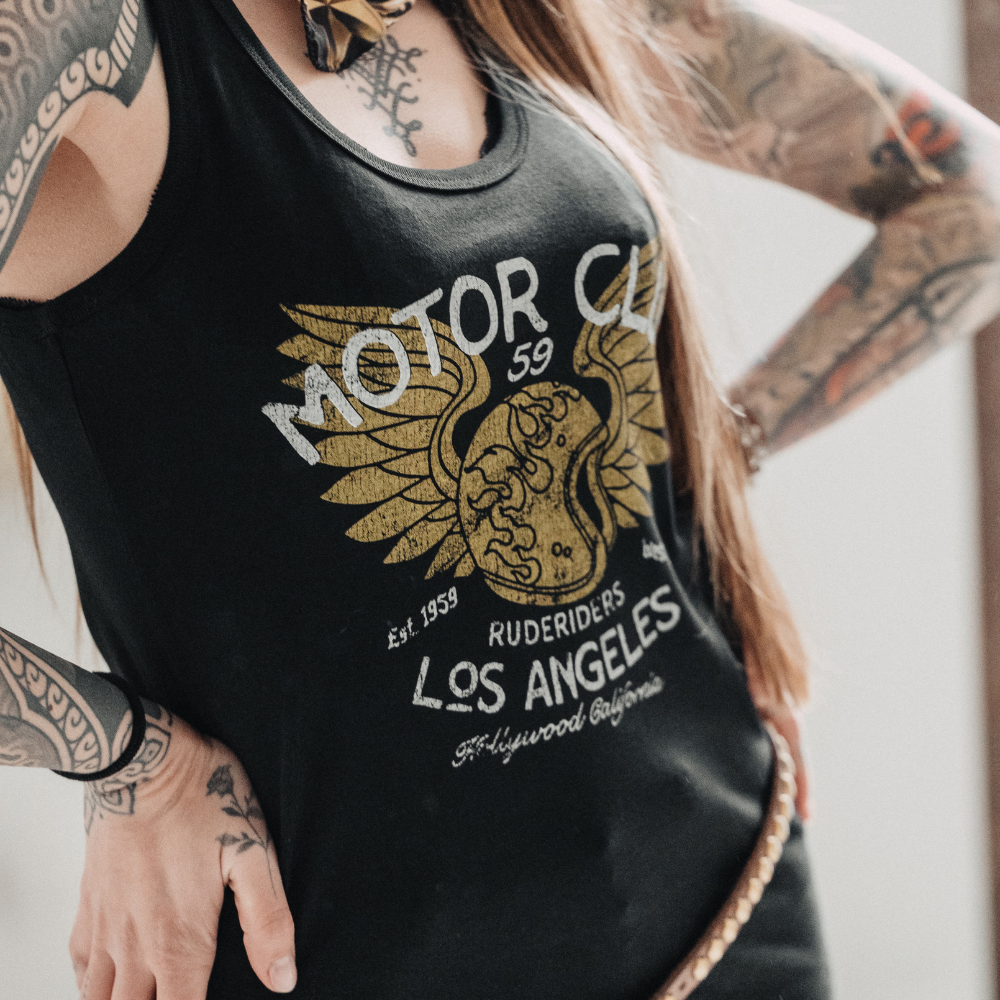 Rude Riders Canotta Donna Motor Brigade Nera