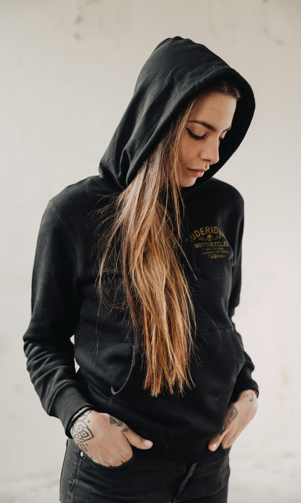 Rude Riders Felpa Unisex Cappuccio Ruderiders