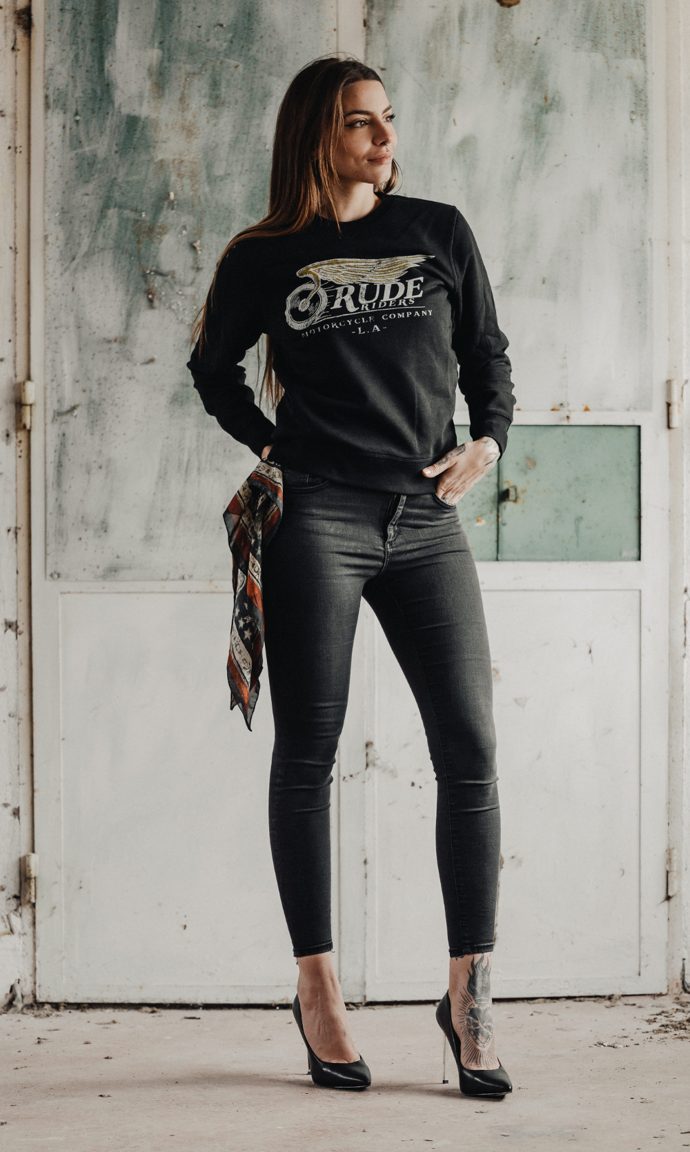 Rude Riders Felpa Unisex Flying Wheel