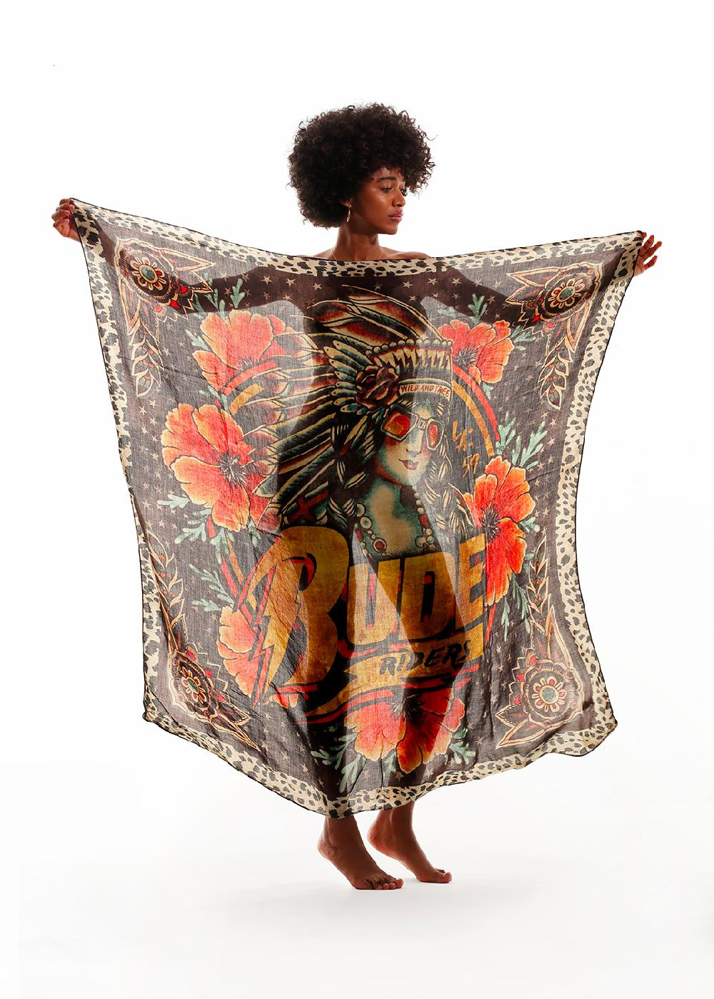 Rude Riders Foulard Black Indian