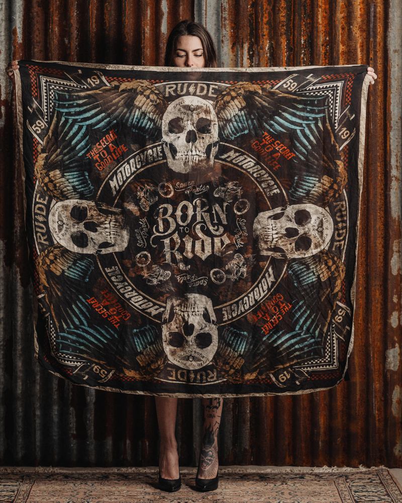 Rude Riders Foulard Flying Skull