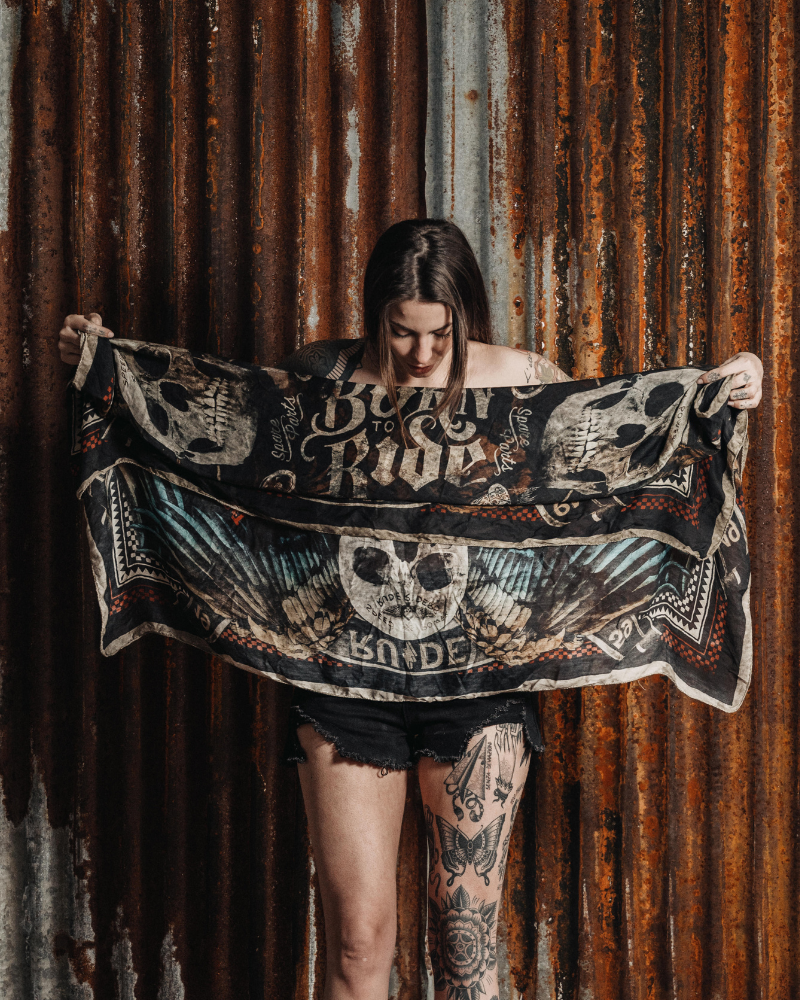 Rude Riders Foulard Flying Skull