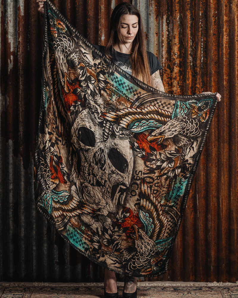 Rude Riders Foulard Skull & Eagle