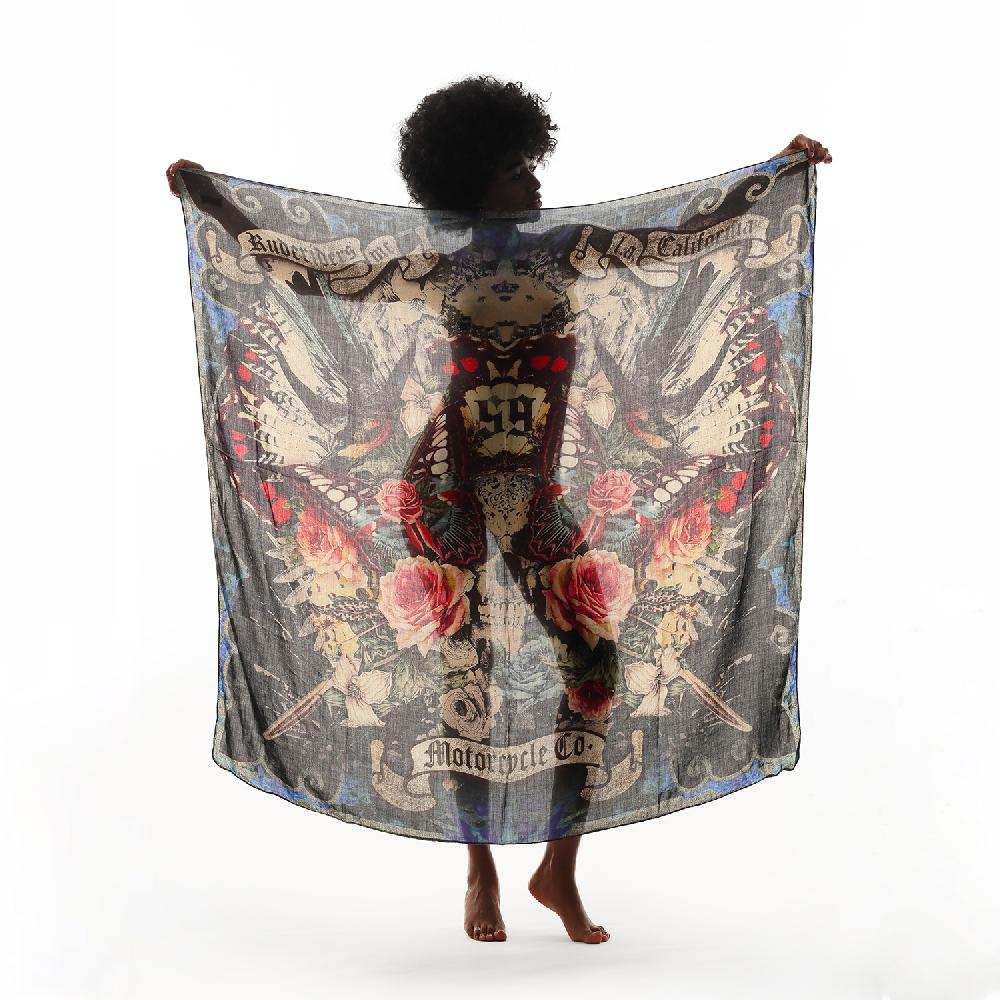 Rude Riders Foulard Skull & Roses