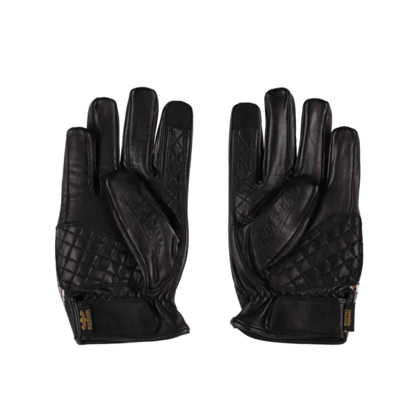 Rude Riders Guanti moto in pelle Flames