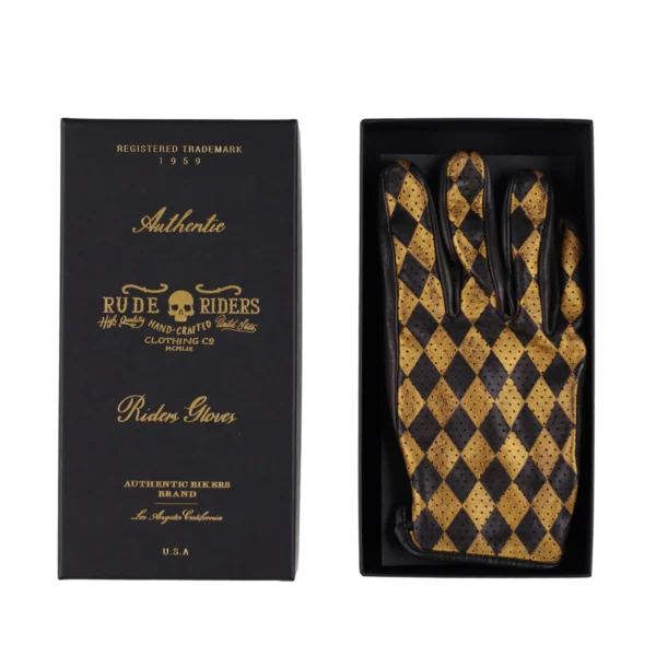 Rude Riders Guanti Moto In Pelle Rumble