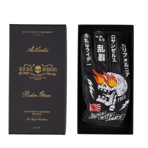 Rude Riders Guanti Moto In Pelle Yokohama