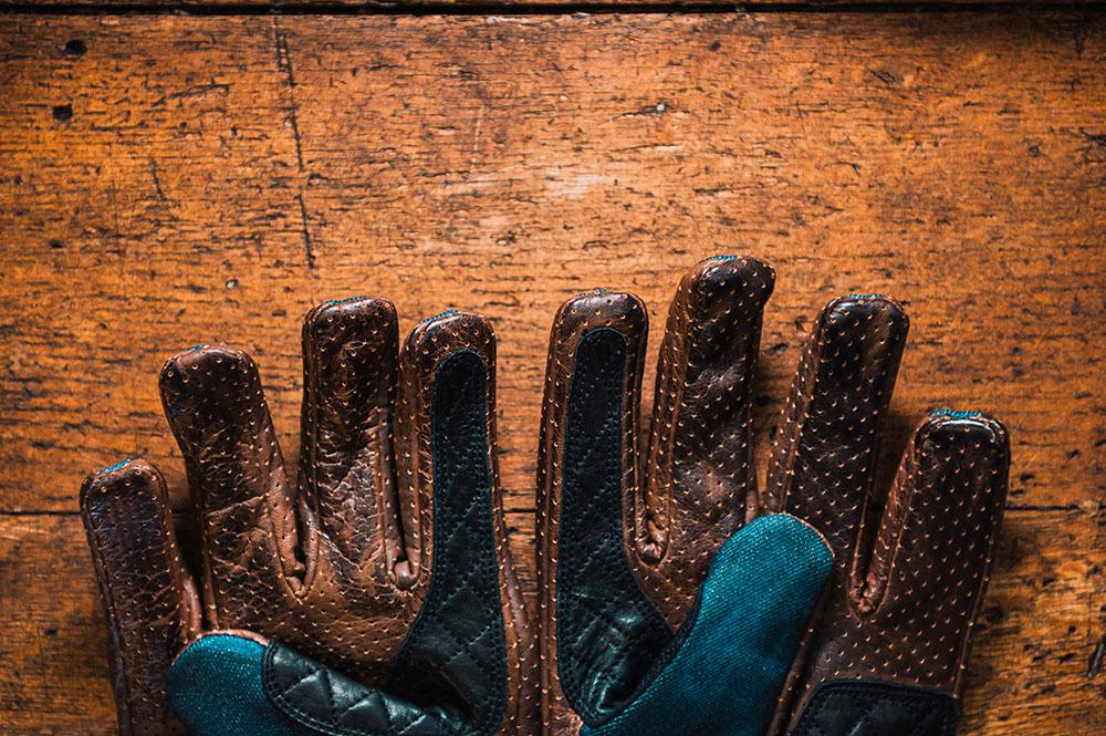 Rude Riders Guanti Moto Urban Denim Blue