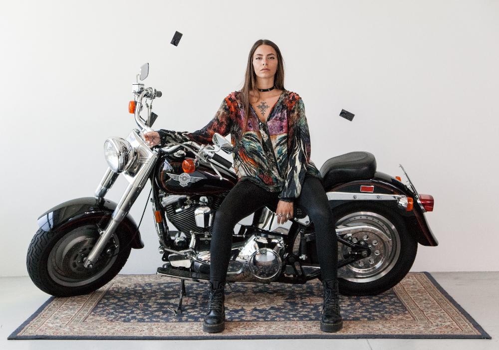 Rude Riders Shirt Donna Flying Indian