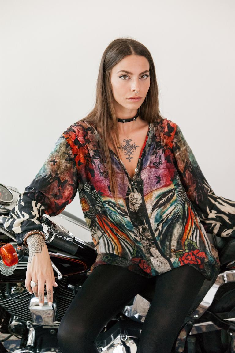 Rude Riders Shirt Donna Flying Indian