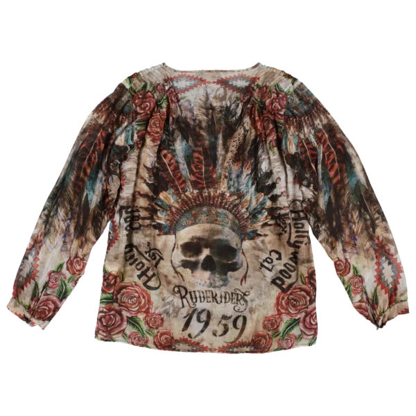 Rude Riders Shirt Donna Indian