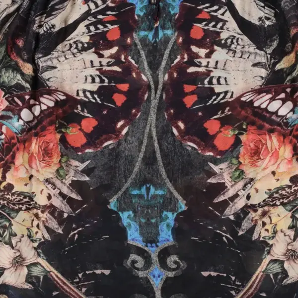 Rude Riders Shirt Donna Skull & Roses