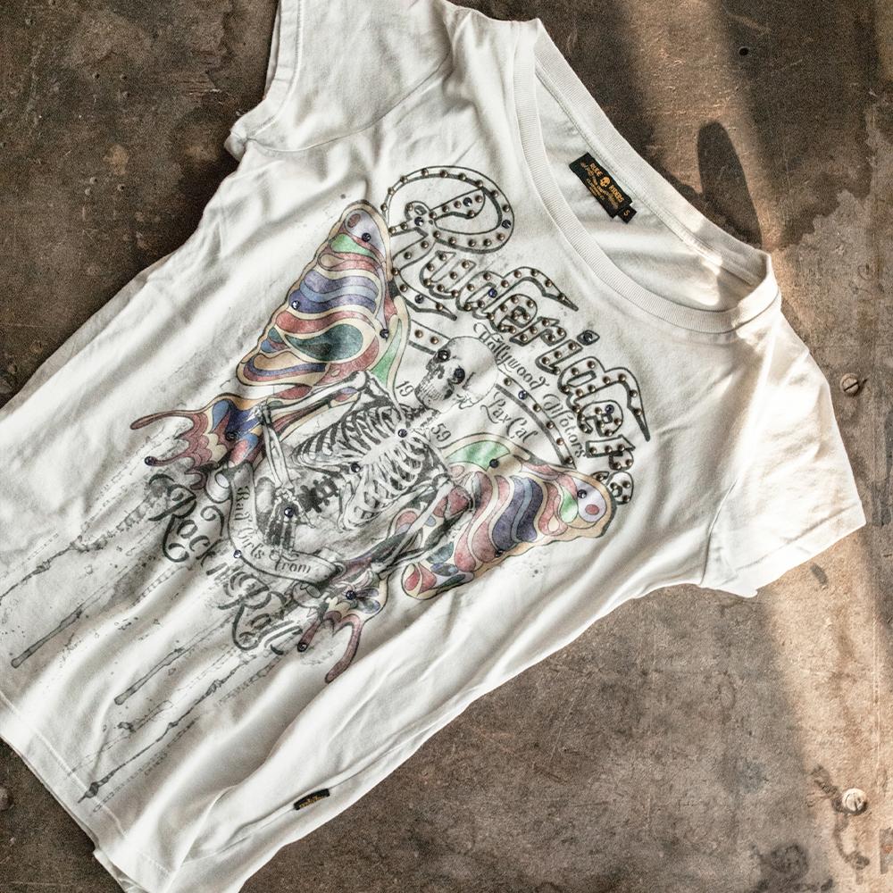 Rude Riders T-Shirt Donna Flying Skull