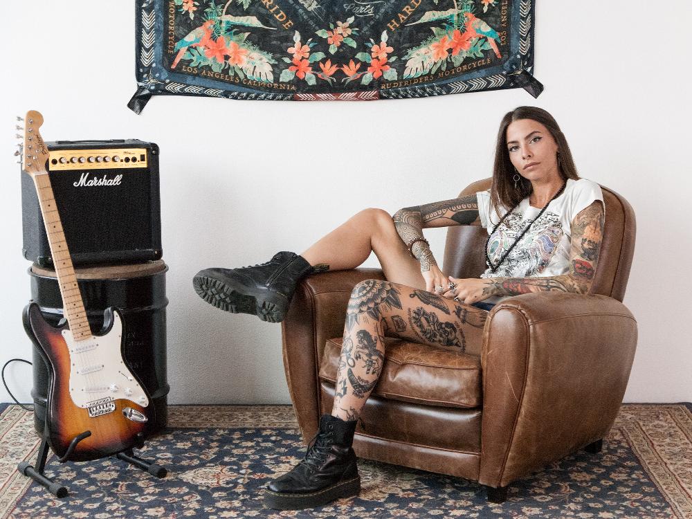 Rude Riders T-Shirt Donna Flying Skull