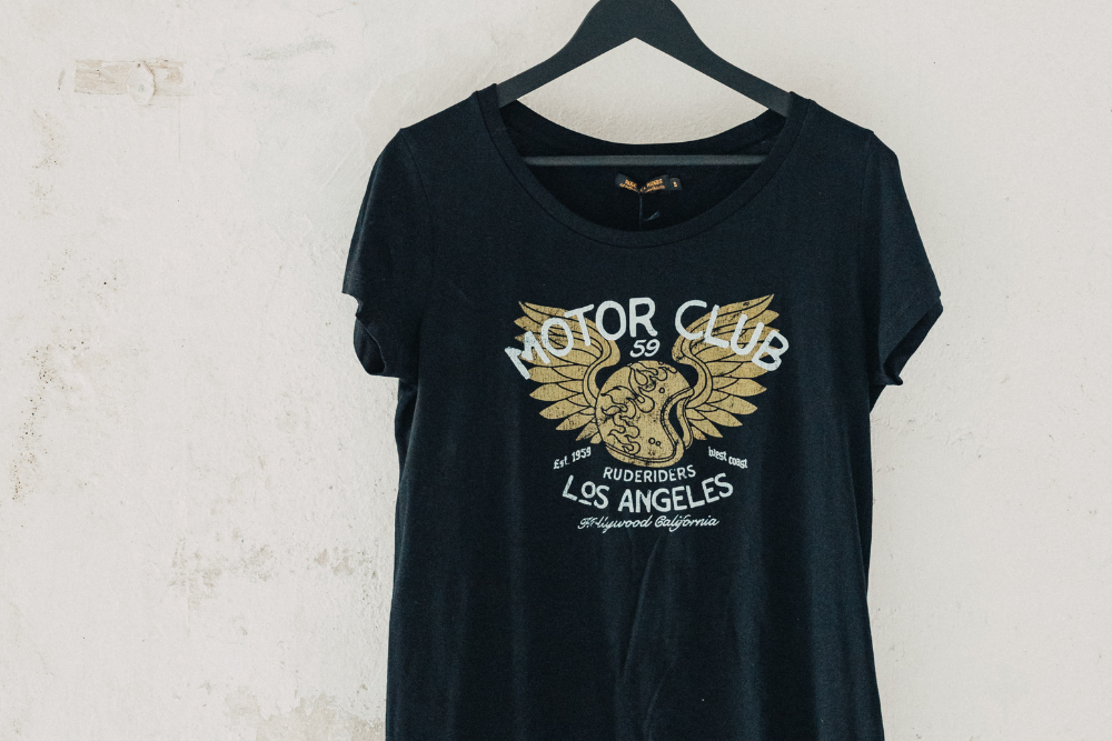 Rude Riders T-Shirt Donna Motor Brigade Nera