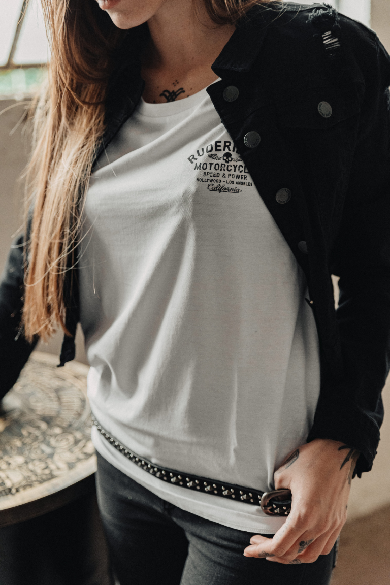 Rude Riders T-Shirt Donna Rude Riders Bianca
