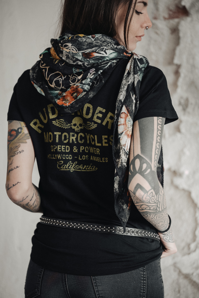 Rude Riders T-Shirt Donna Rude Riders Nera