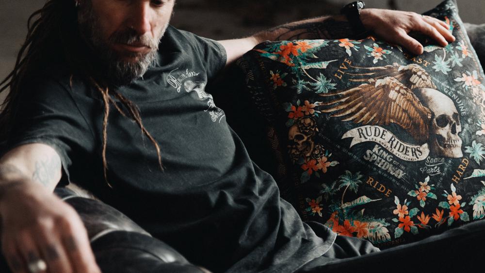 Rude Riders T-Shirt Uomo Born Free