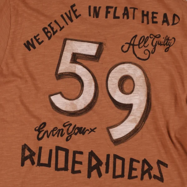 Rude Riders T-Shirt Uomo Flat Head Limited Ed