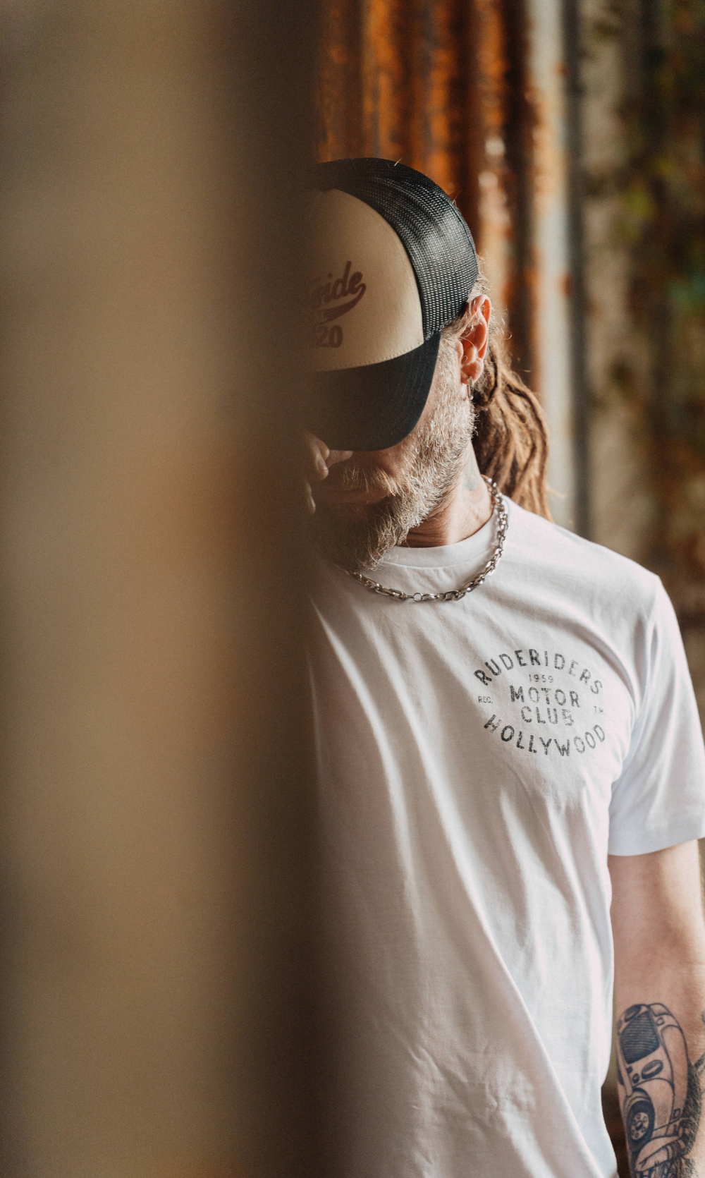 Rude Riders T-Shirt Uomo Motor Club Bianca