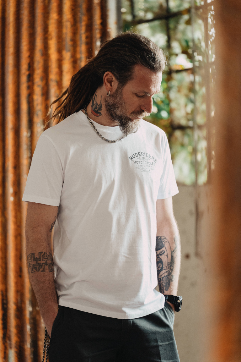 Rude Riders T-Shirt Uomo Rude Riders Bianca
