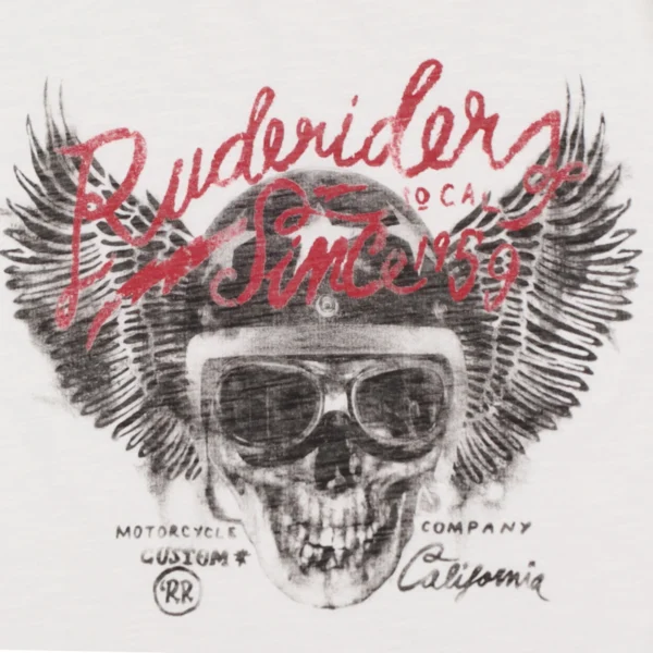 Rude Riders T-Shirt Uomo Skull Helmet Limited Ed