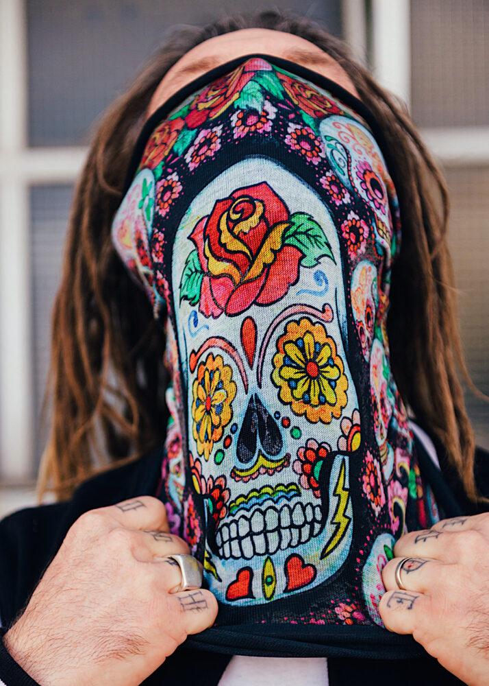 Rude Riders Tube Calavera