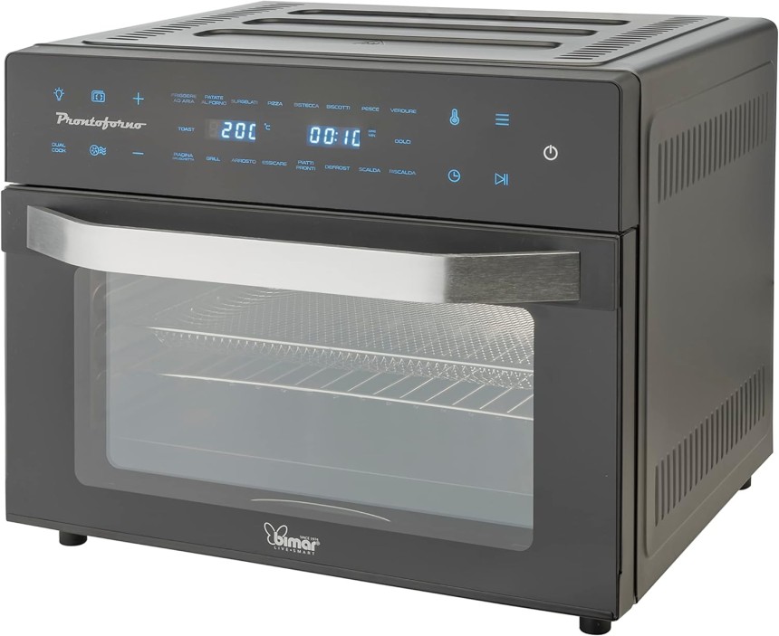Shopty Forno Elettrico E Ventilato Con Funzione Friggitrice Ad Aria Da 30 Lt Bimar B301