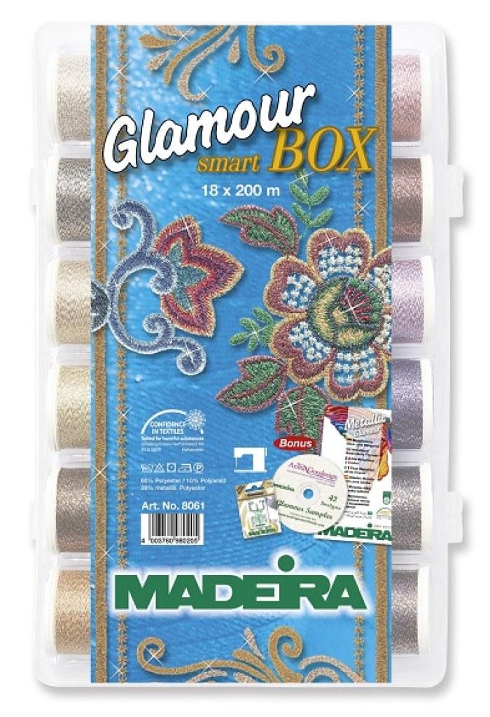 Shopty Smart Box 18 spole Metallic Glamour aghi 42 disegni Madeira Art. 8061