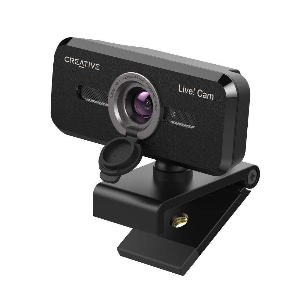 Creative Live Cam Sync 1080p V2 Webcam Full HD Con Disattivazione Automatica Del Microfono E Cancellazione Del Rumore Per Le Videochiamate