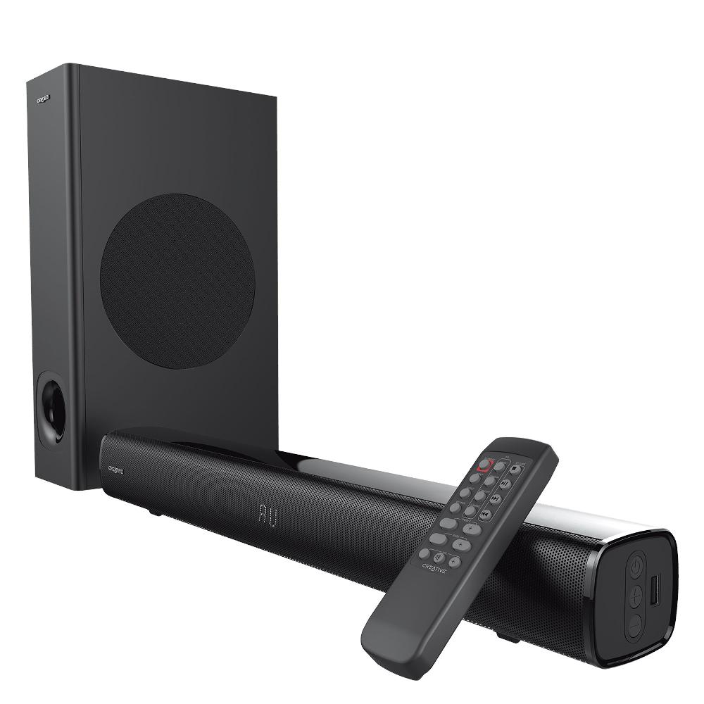 Creative Stage Soundbar Creative Stage Under-monitor A 2.1 Canali Ad Alte Prestazioni Con Subwoofer Per TV Computer E Schermi Ultrawide