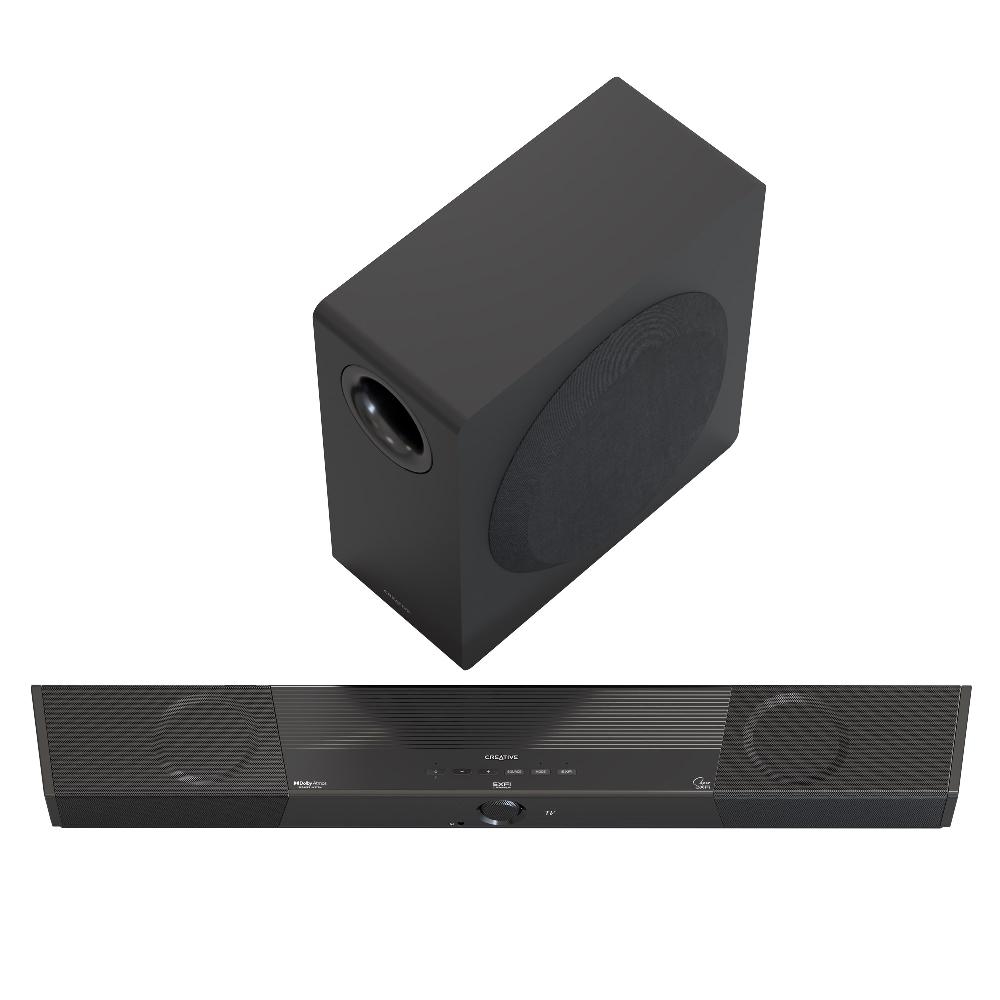 Creative SXFI CARRIER Soundbar Con Sistema Di Altoparlanti Dolby Atmos® Subwoofer Wireless E Super X-Fi® Headphone Holography