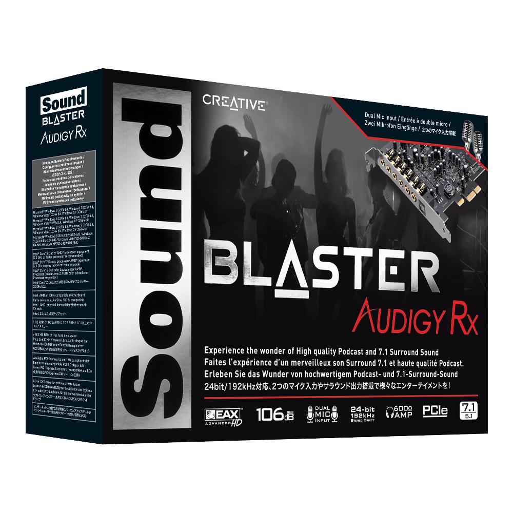 Creative Sound Blaster Audigy Rx La Soluzione Di Registrazione Ottimale Per Piattaforme Con Scheda Audio PCIe
