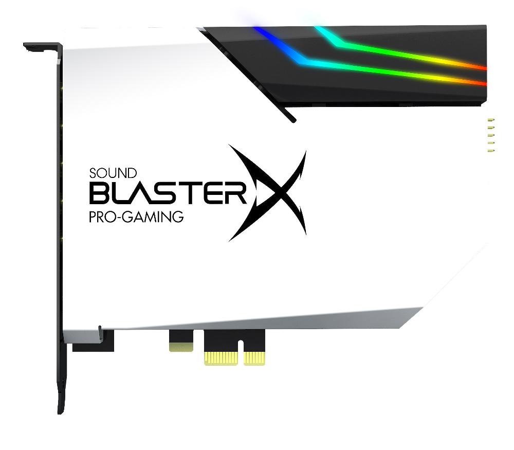 Creative Sound BlasterX AE-5 Plus Pure Edition Scheda Audio E DAC Da Gaming PCI-e Ad Alta Risoluzione Con Illuminazione RGB Codifiche Dolby Digital Live E DTS