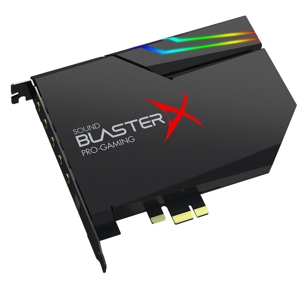 Creative Sound BlasterX AE-5 Plus Scheda audio e DAC da gaming PCI-e ad alta risoluzione con illuminazione RGB codifiche Dolby Digital Live e DTS
