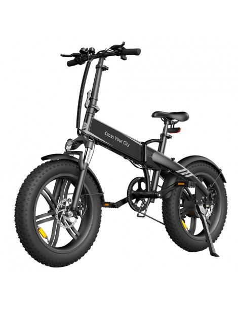 ADO A20F Bestia Pieghevole E-bike 250W DC Brushless Motore 25km/h 36V 14.5Ah Batteria 20*4.0 Pneumatici Sensore Di Coppia-Nero